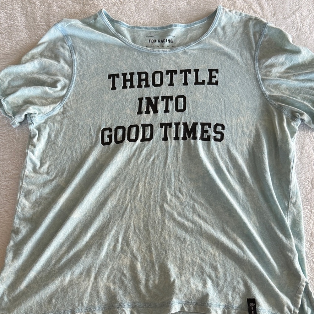 Women’s Fox Light Blue Graphic Tee